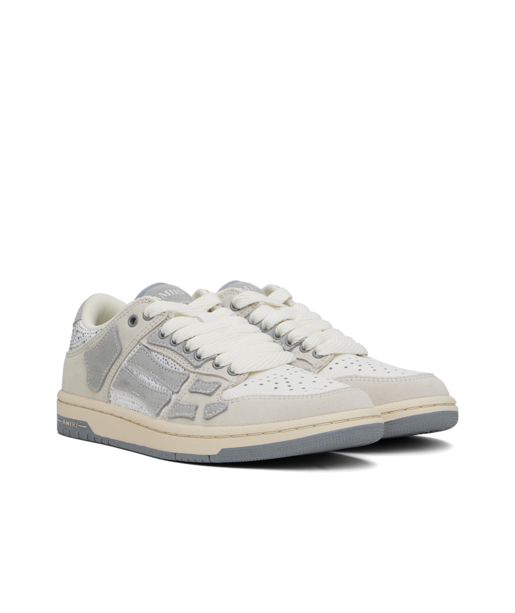 Amiri Round Toe Sneakers In Birch
