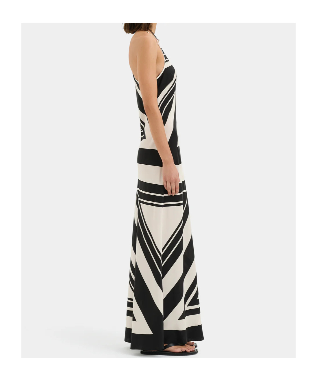 Sir Pietra V-neck Dress In Black