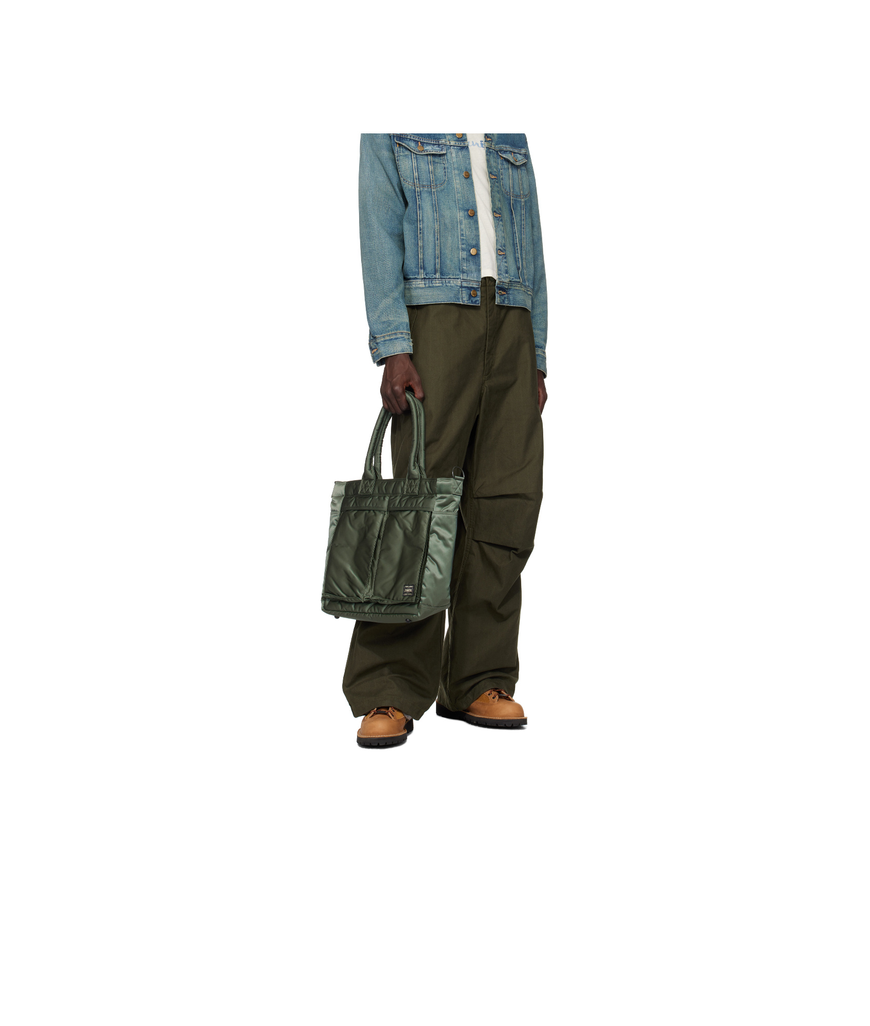 Porter-yoshida & Co Tanker Tote In Sage Green