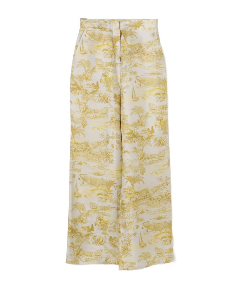 Max Mara Printed Casual Pants In Nude