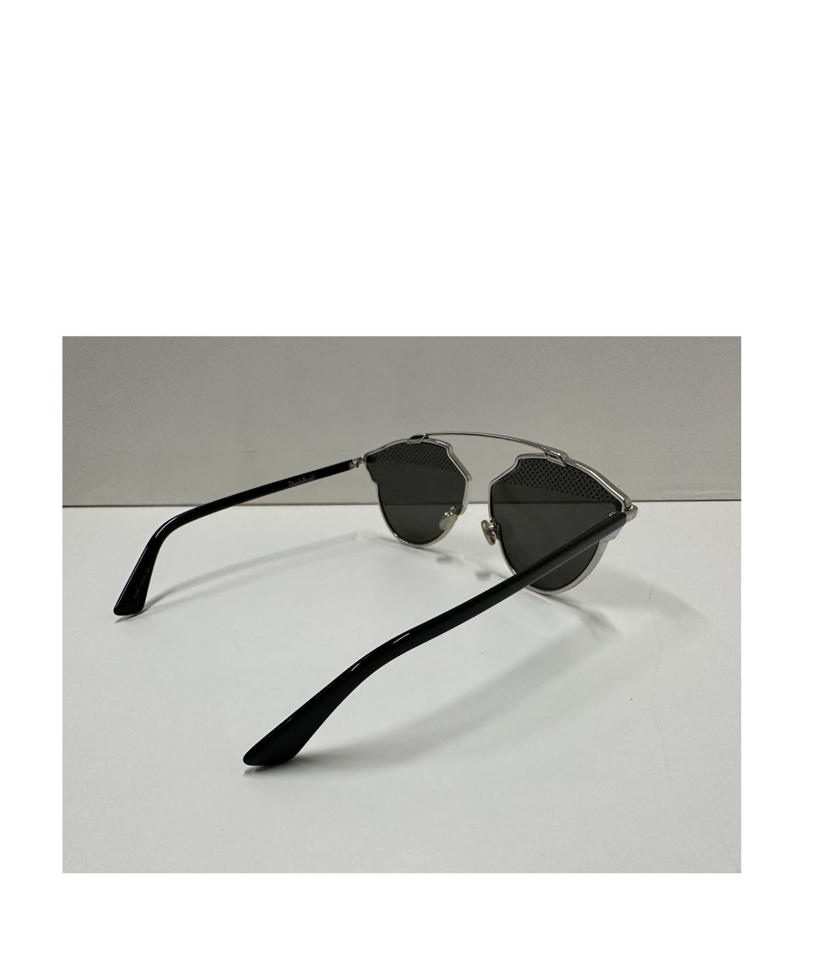 Dior Contrast-frame Sunglasses In Black