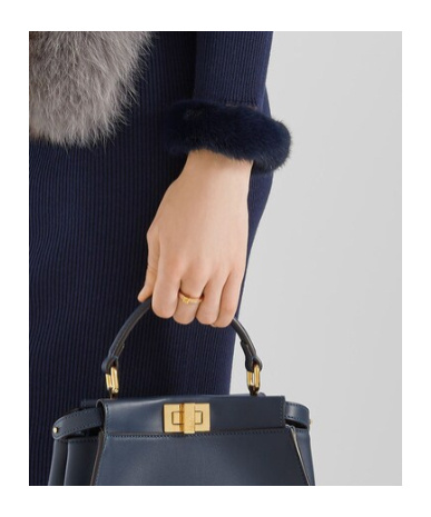 Fendi Forever Ring In Gold