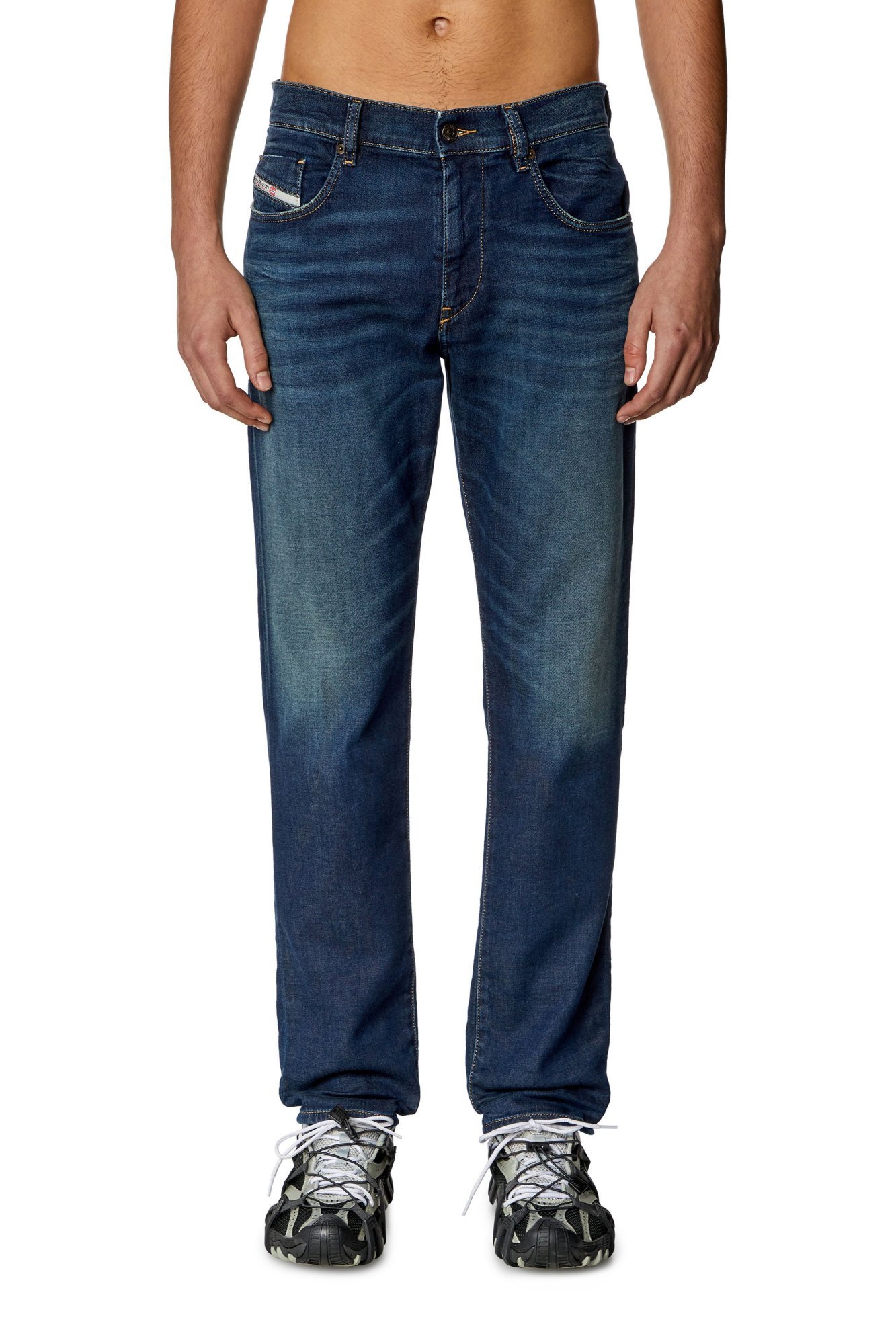 Diesel D-strukt Straight-leg Jeans In Blue