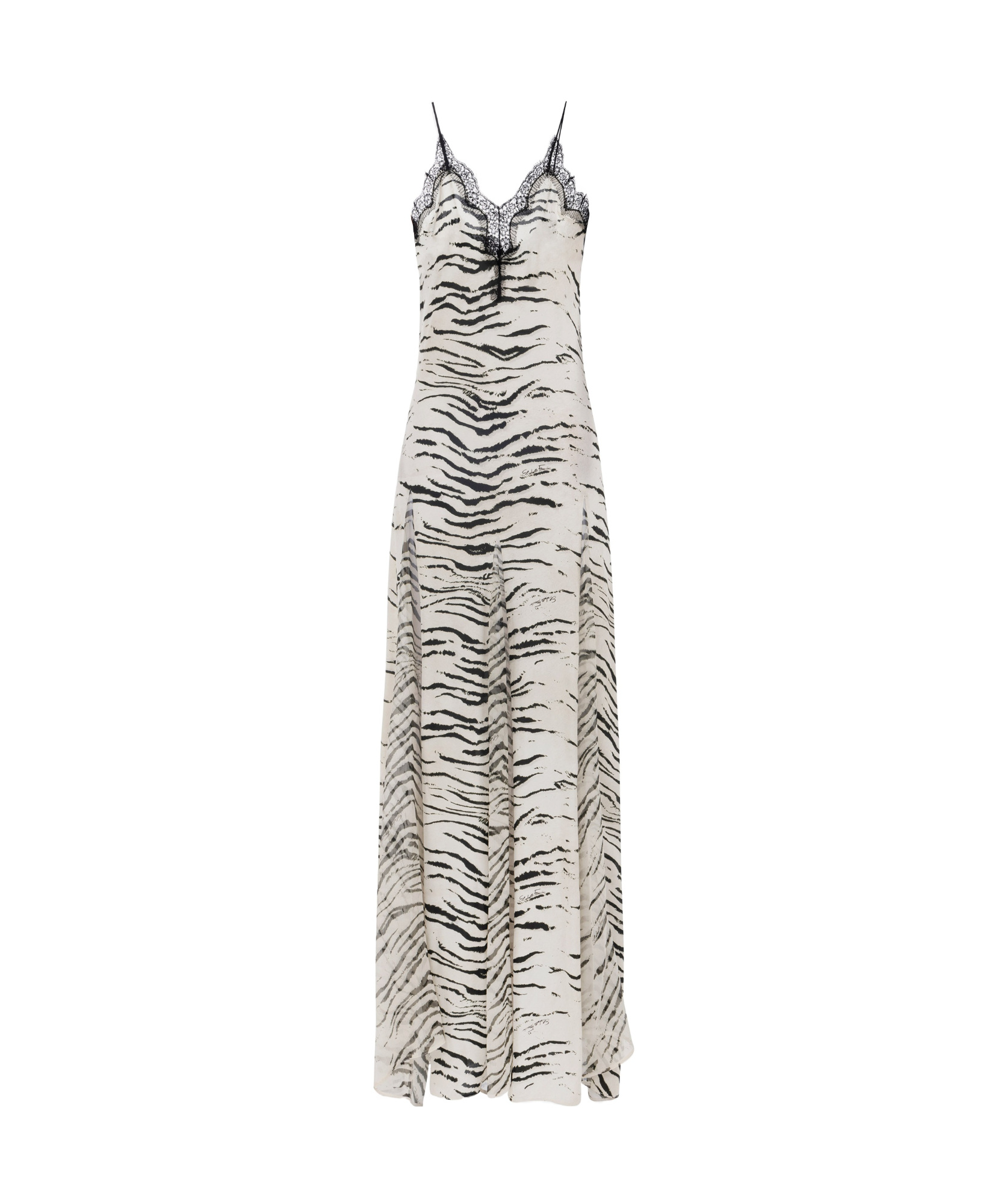 Elisabetta Franchi Animal-print Maxi Dress In White