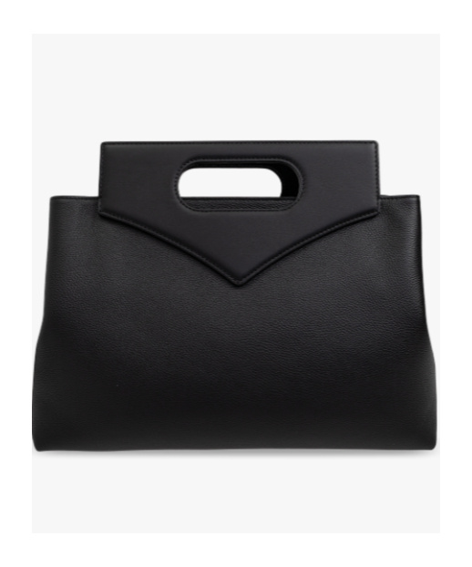 Mcm Logo Details Shoulder Bag In Black