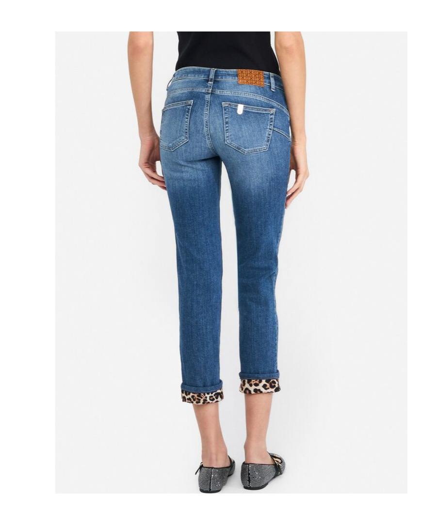 Liu •jo Skinny Jeans With Turn-ups In Blue