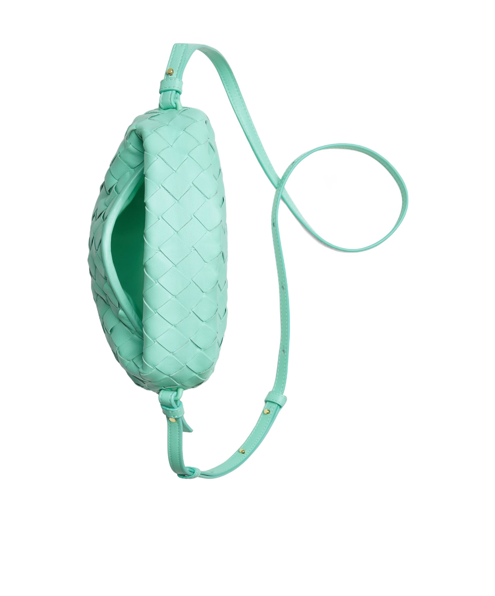 Shop Bottega Veneta Mini Hop In Green