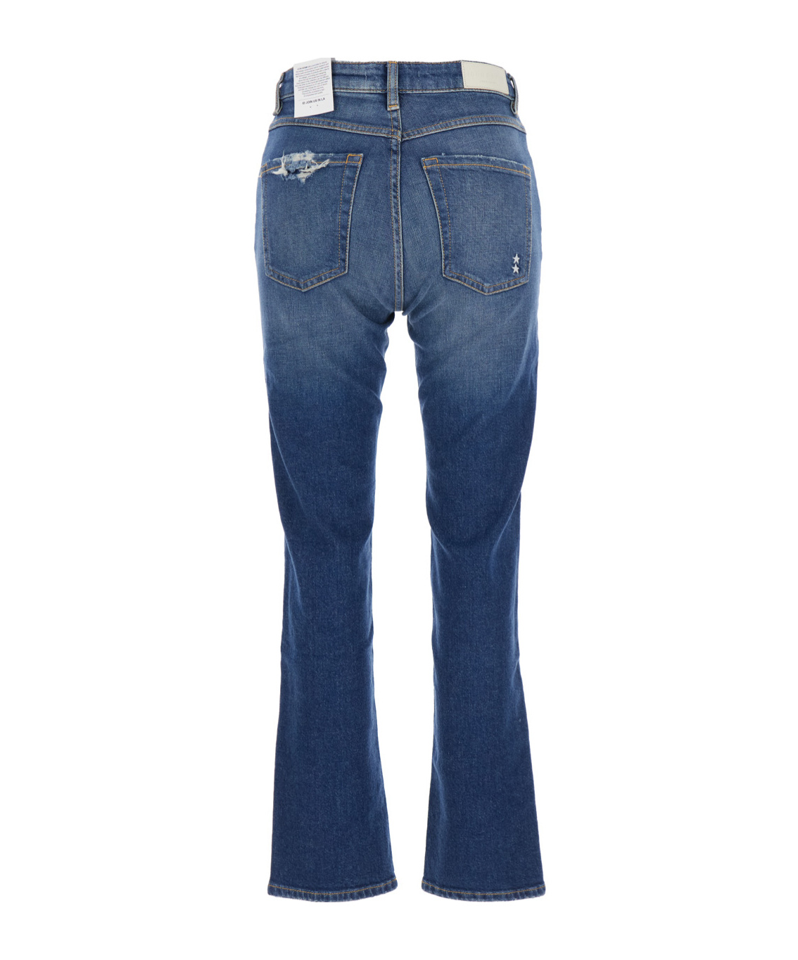 Icon Denim Flared Jeans With Rear Logo Patch