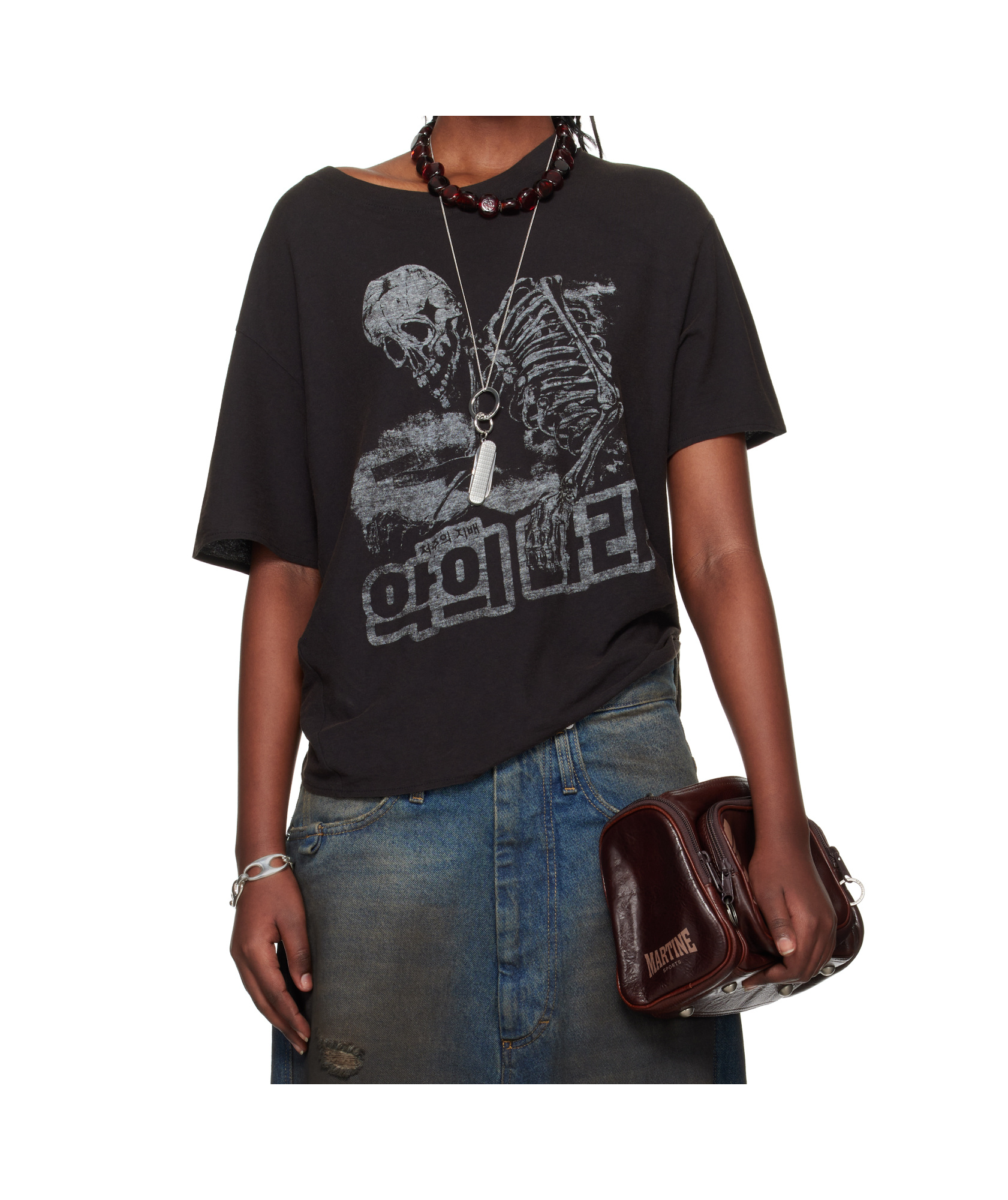 Lu'u Dan Slubby Jersey T-shirt In Black
