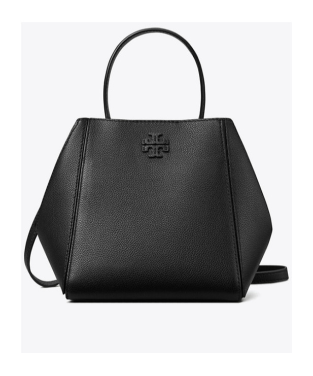 TORY BURCH MCGRAW LEATHER BUCKET BAG