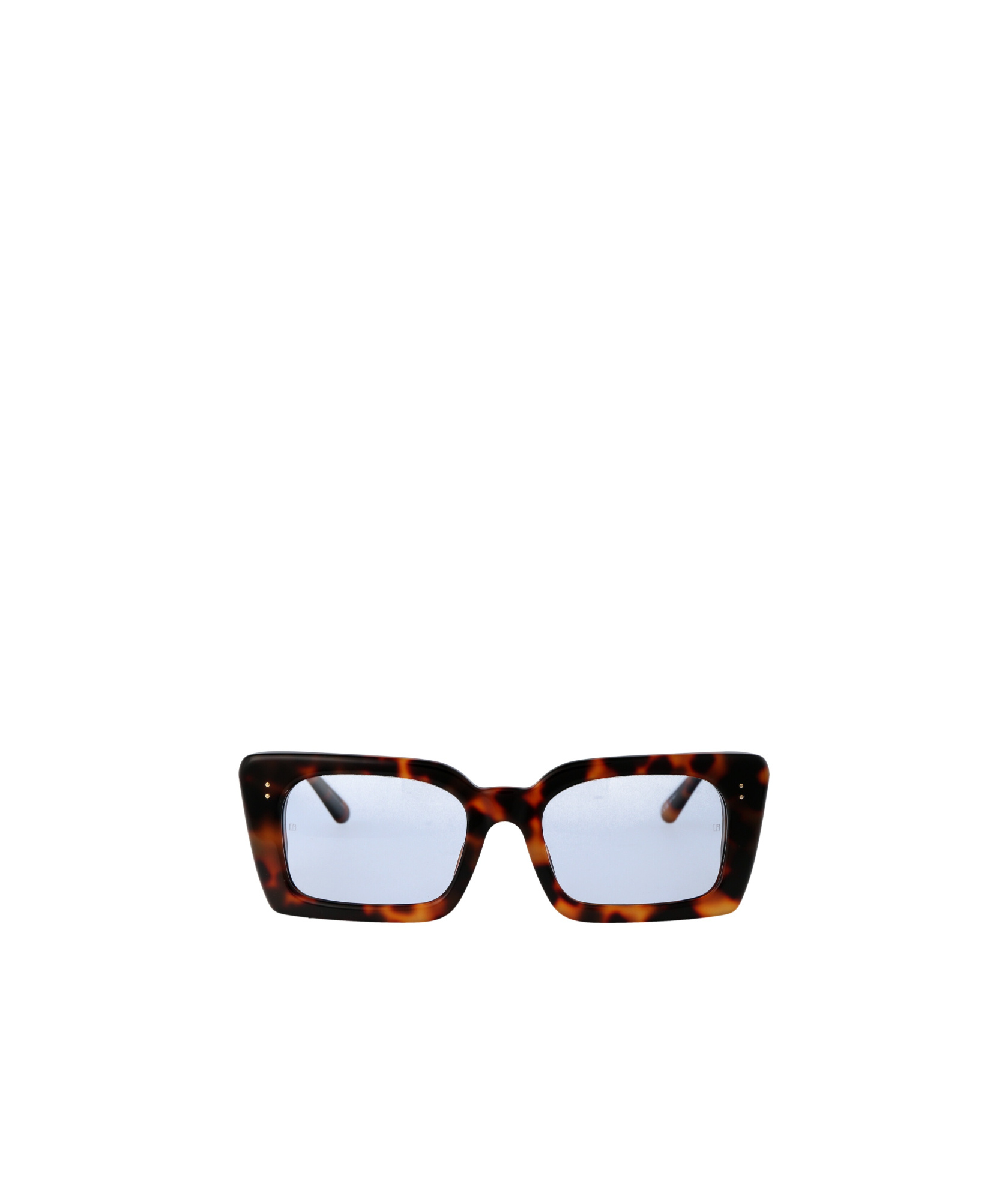 Linda Farrow Lfl1297 T - Shell / Yellow Gold Sunglasses In Blue