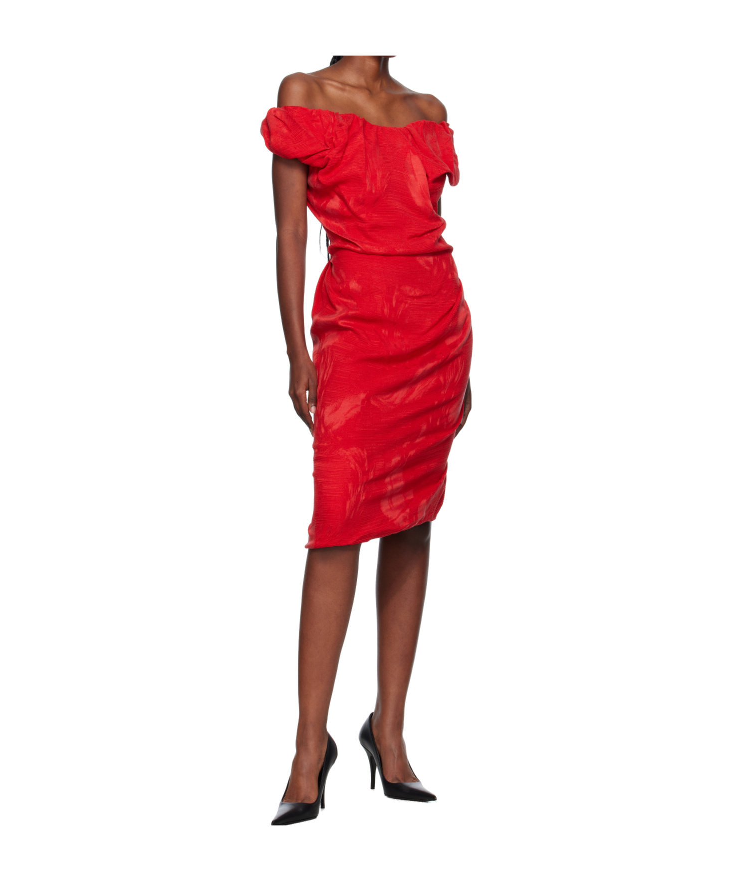 Vivienne Westwood Ginnie Jersey Midi Dress In Red