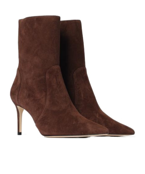 Stuart Weitzman Pointed High-heeled Boots In Red