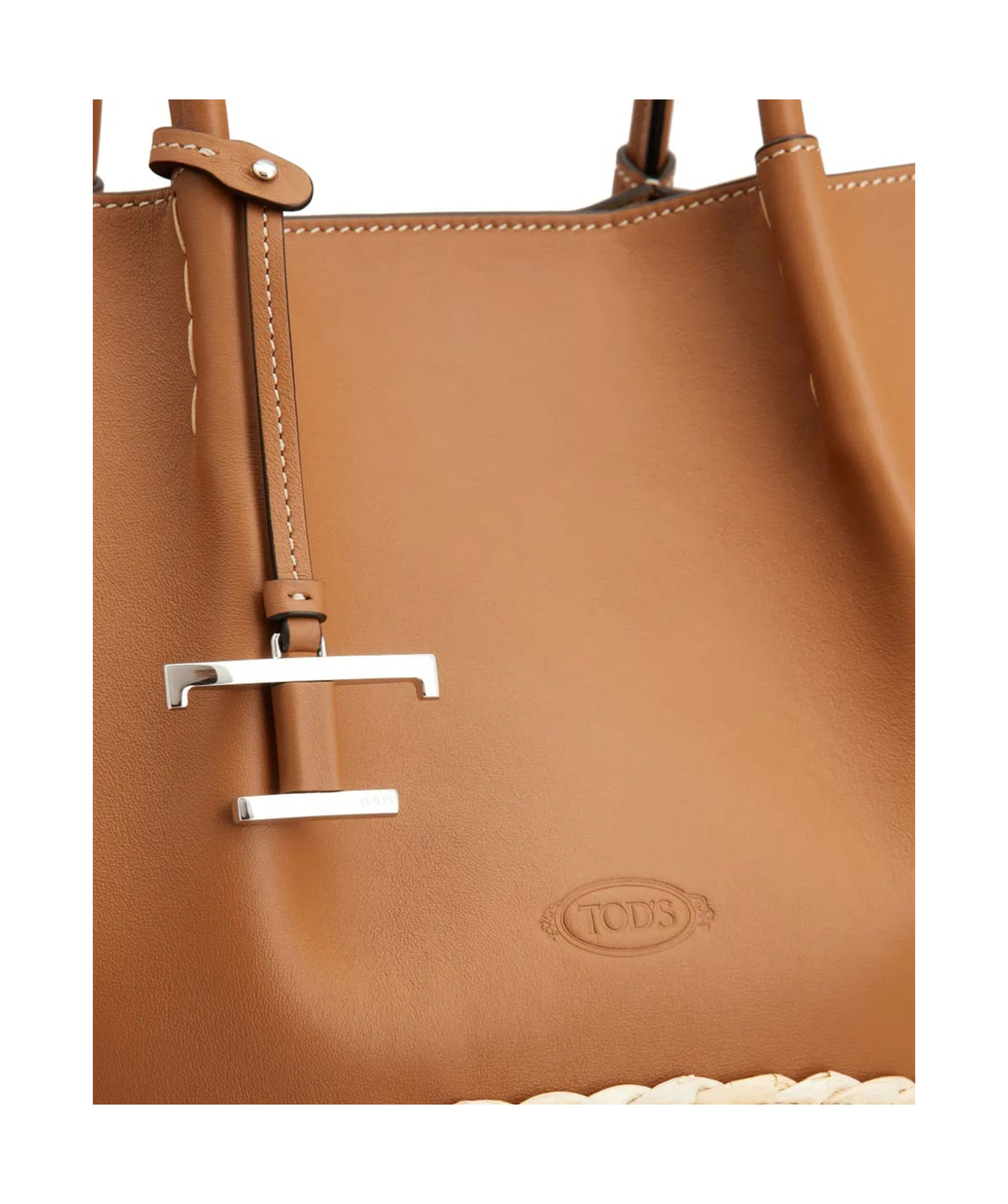 Shop Tod's Medium Bux Tote Bag In Nude