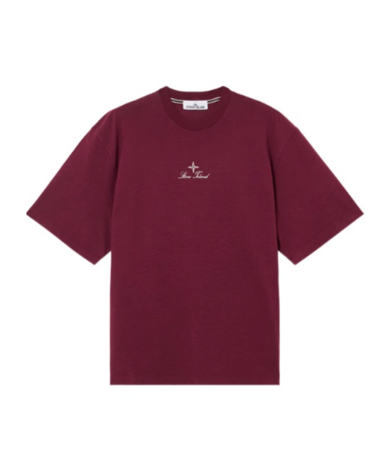 Stone Island Organic Cotton T-shirt In Red