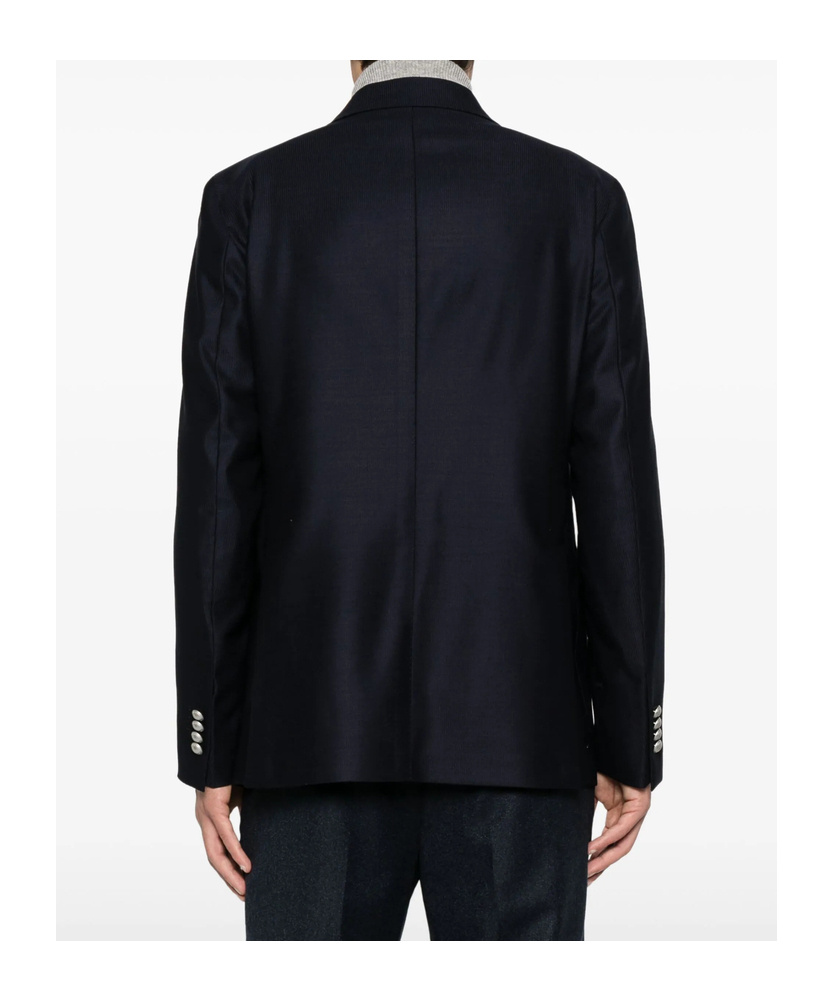 Shop Tagliatore Long-sleeved Suit Jacket