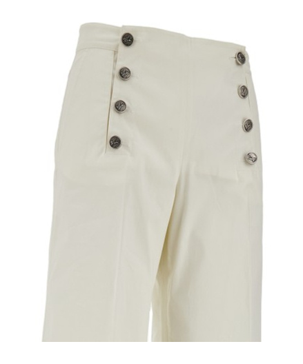 Etro Tailored Pants With Pegaso-buttons In White