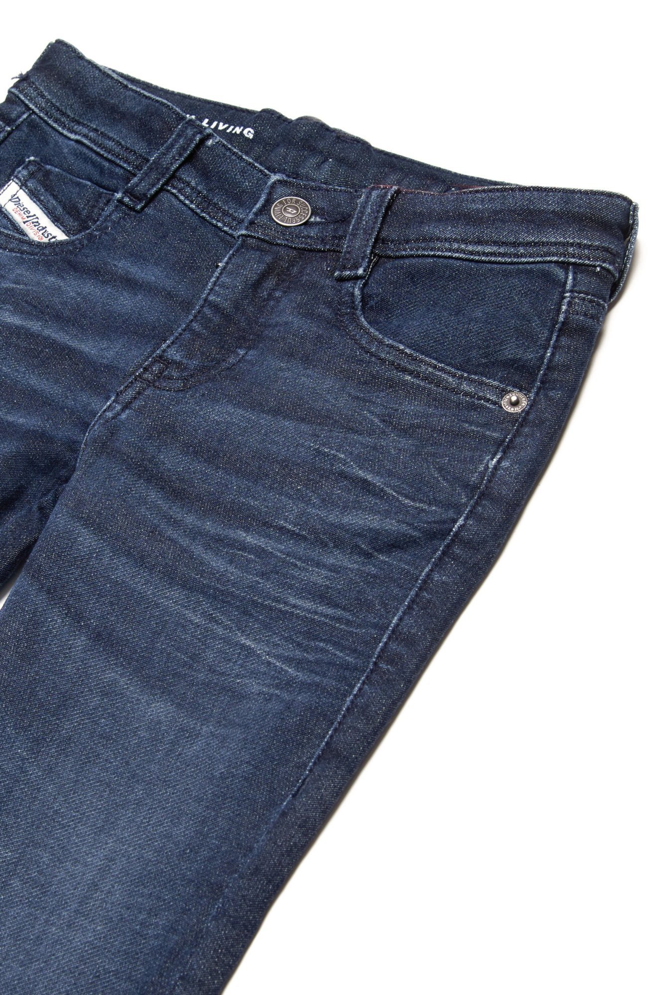 Diesel D-ebbey Cotton-blend Jeans In Blue