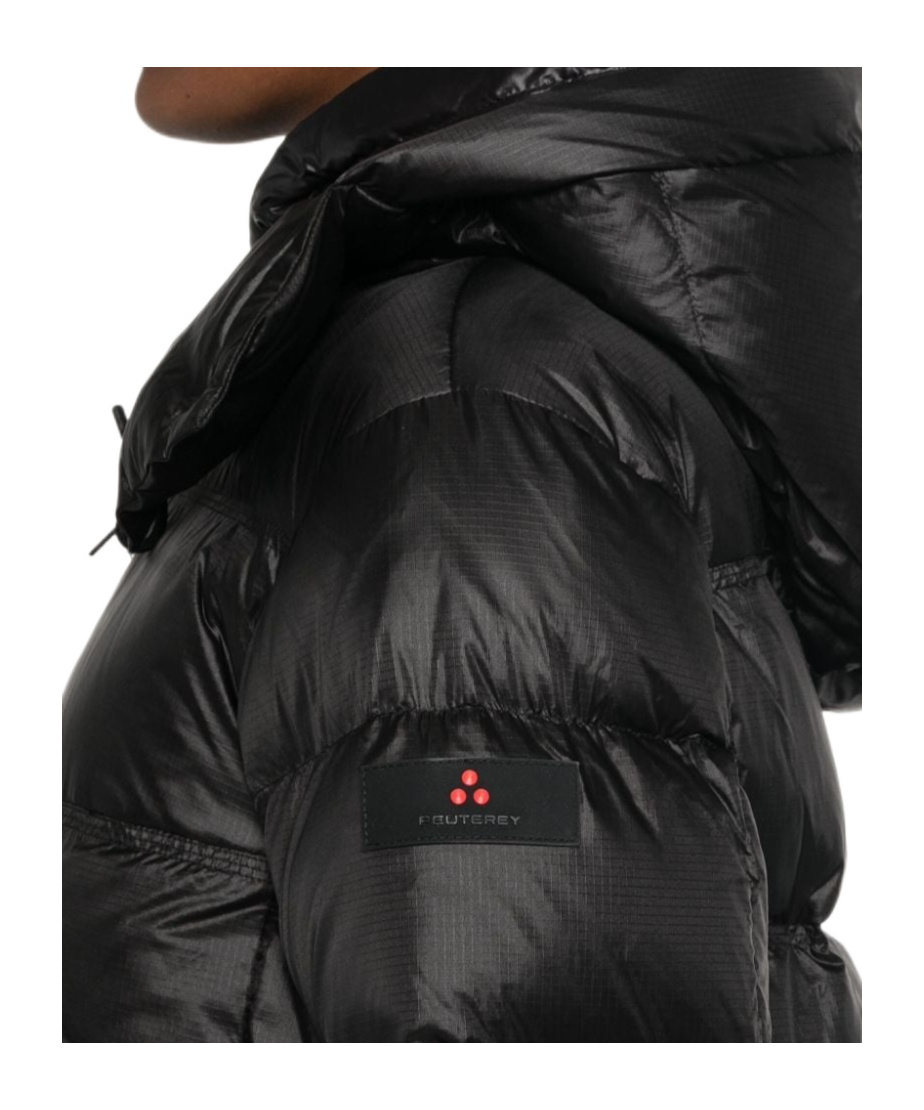 Peuterey Long-sleeved Down Jacket In Black