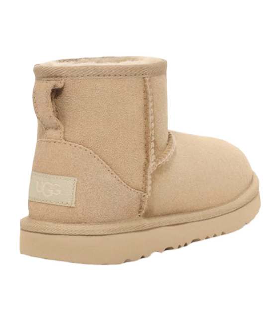 Shop Ugg Mini Ii Logo-patch Suede Boots In Nude