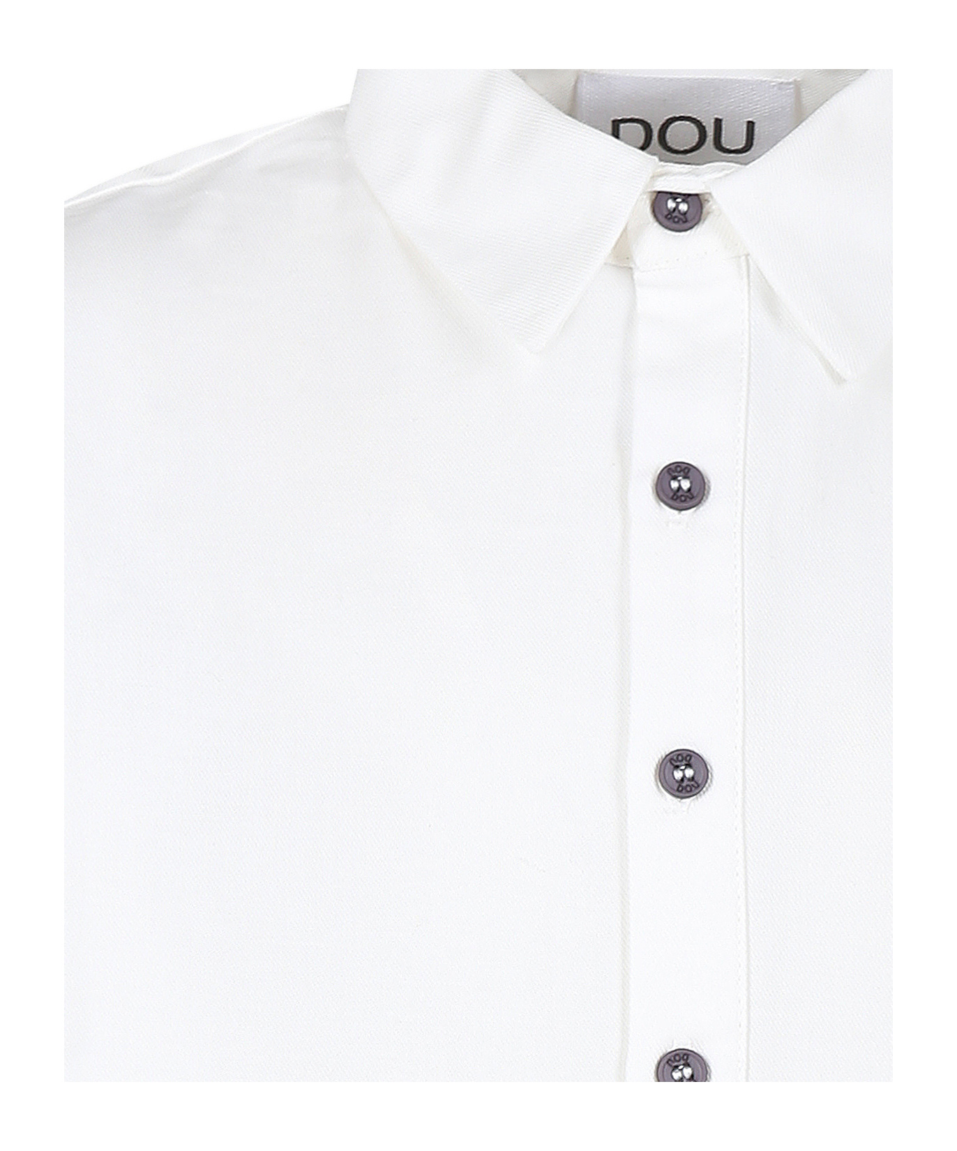 Douuod Long-sleeved Shirt In White