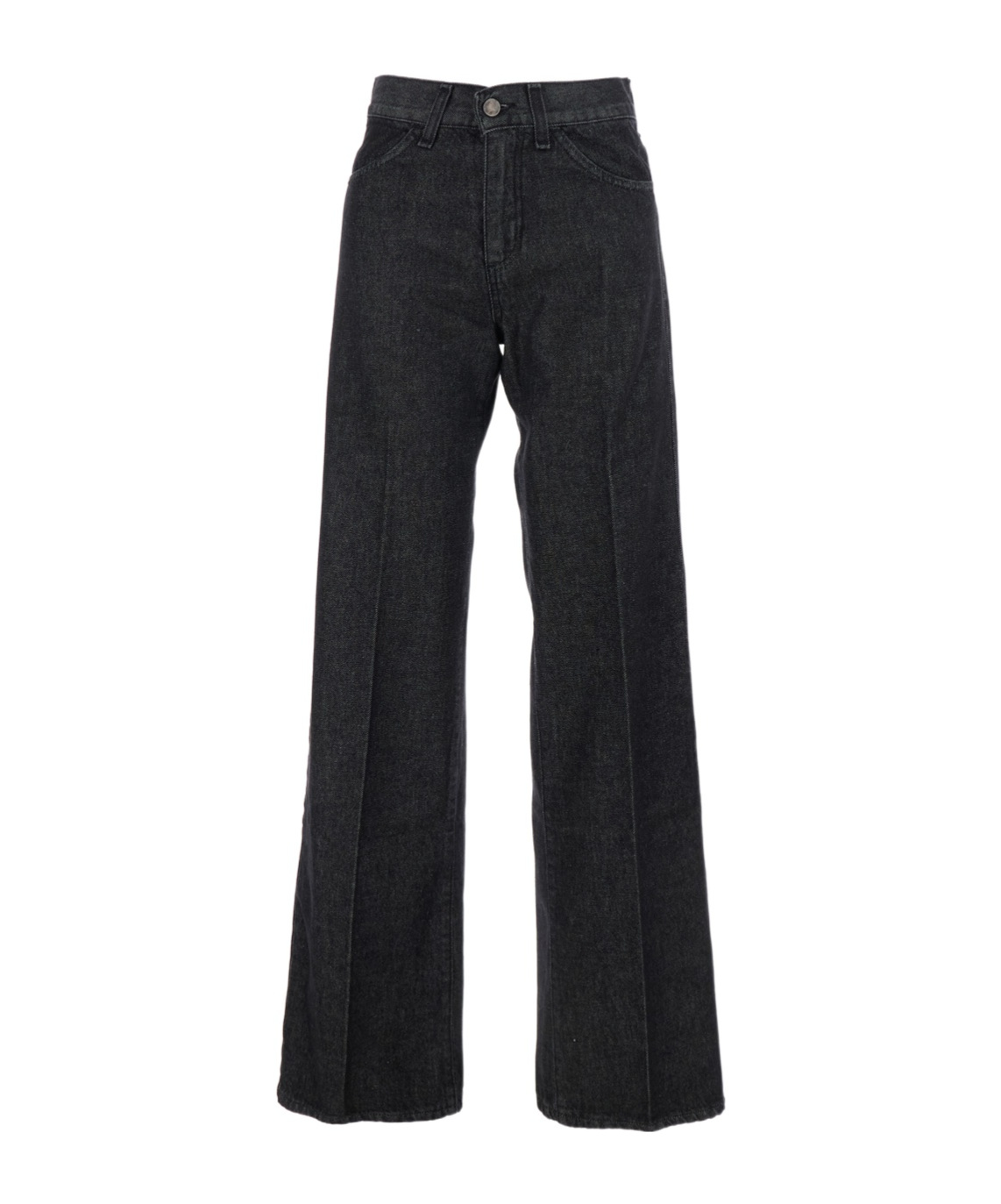 Merci Belt Loop Denim Trousers In Black