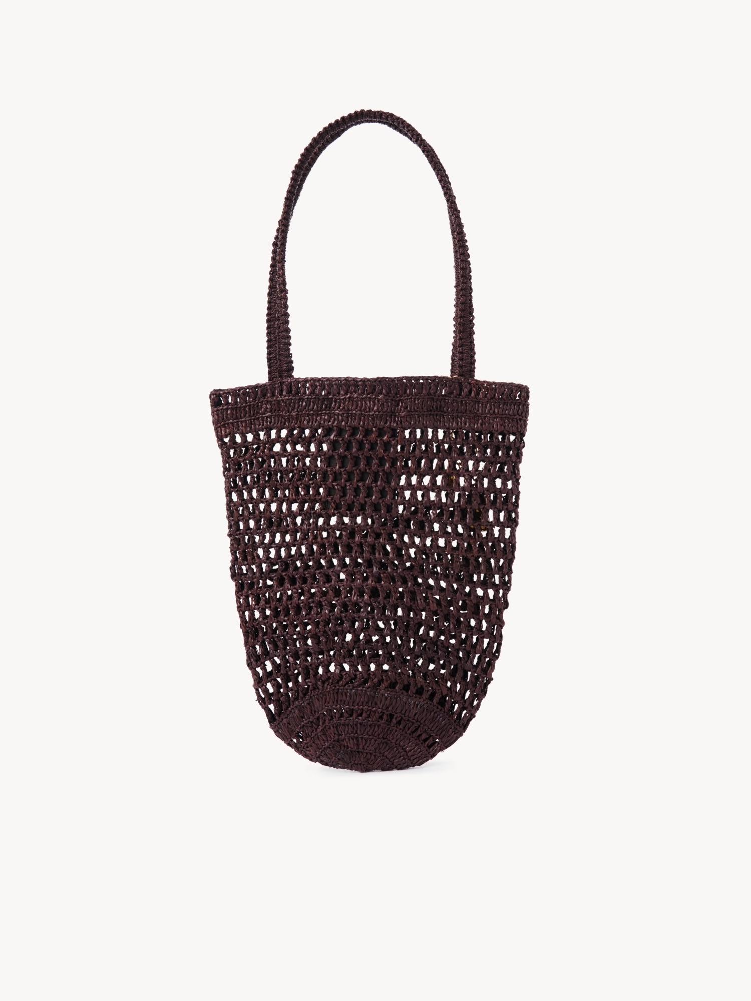 Chloé Petit Sac Cabas Summer Banana En Raphia Femme Brun Taille Onesize 100% Raphia