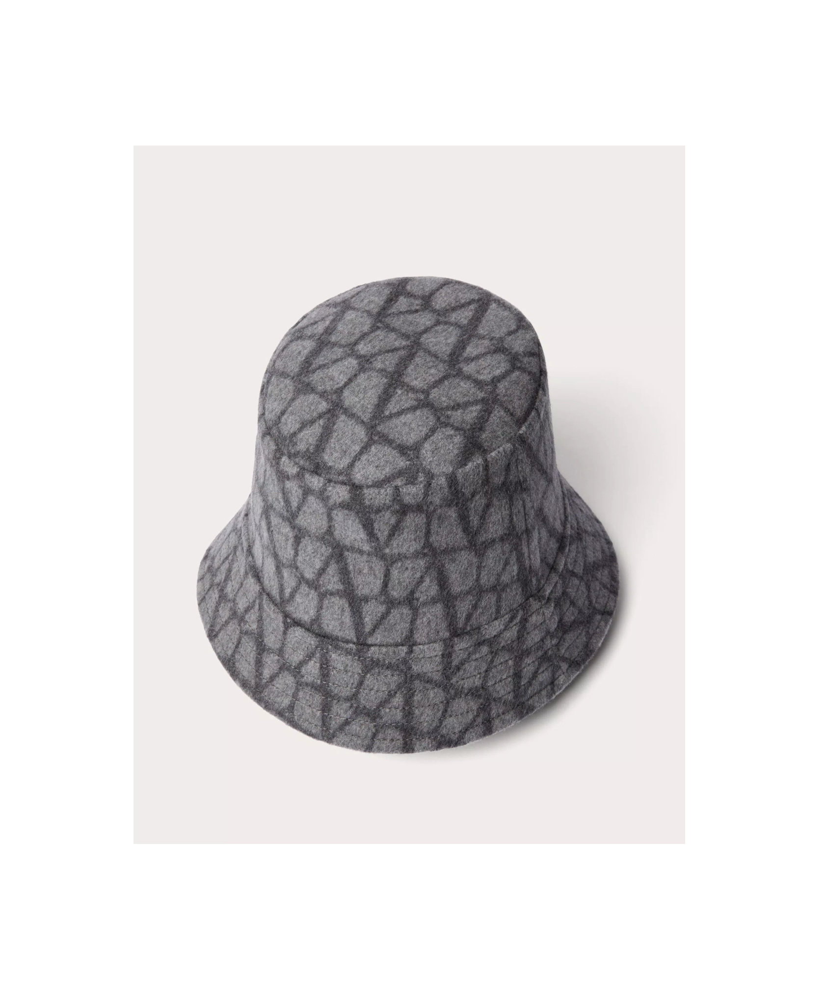 Valentino Double-sided Bucket Print Hat In Black