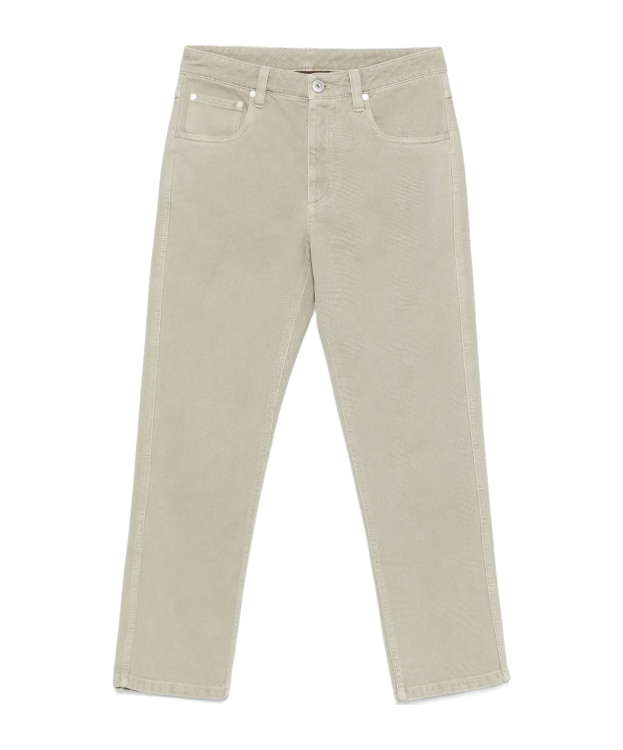 Brunello Cucinelli Belt Loop Track Pants In Nude