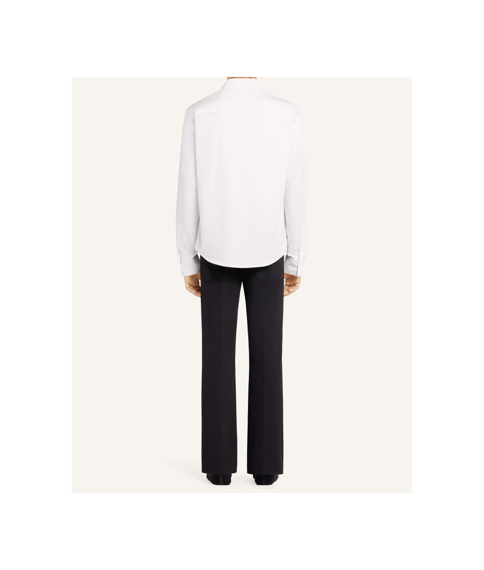 Courrèges Popeline-hemd Mit Reissverschluss In White
