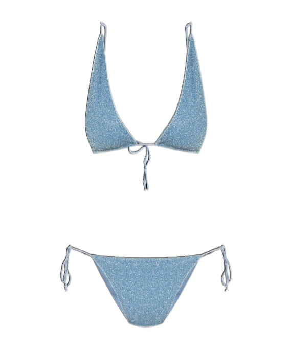 Oseree Oséree Lumiere Triangle Kini Clothing In Blue