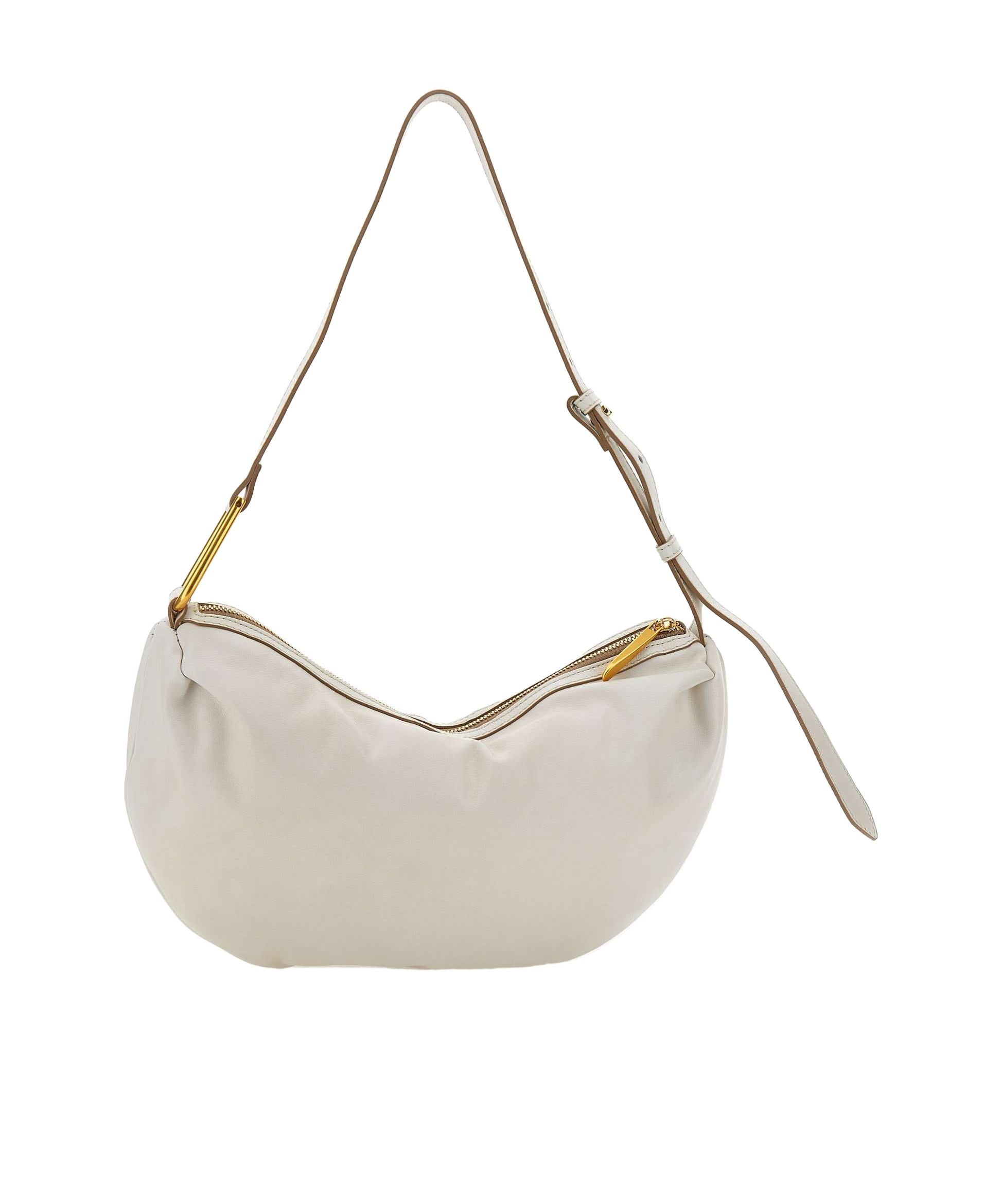 Gianni Chiarini Zippered Shoulder Bag In White