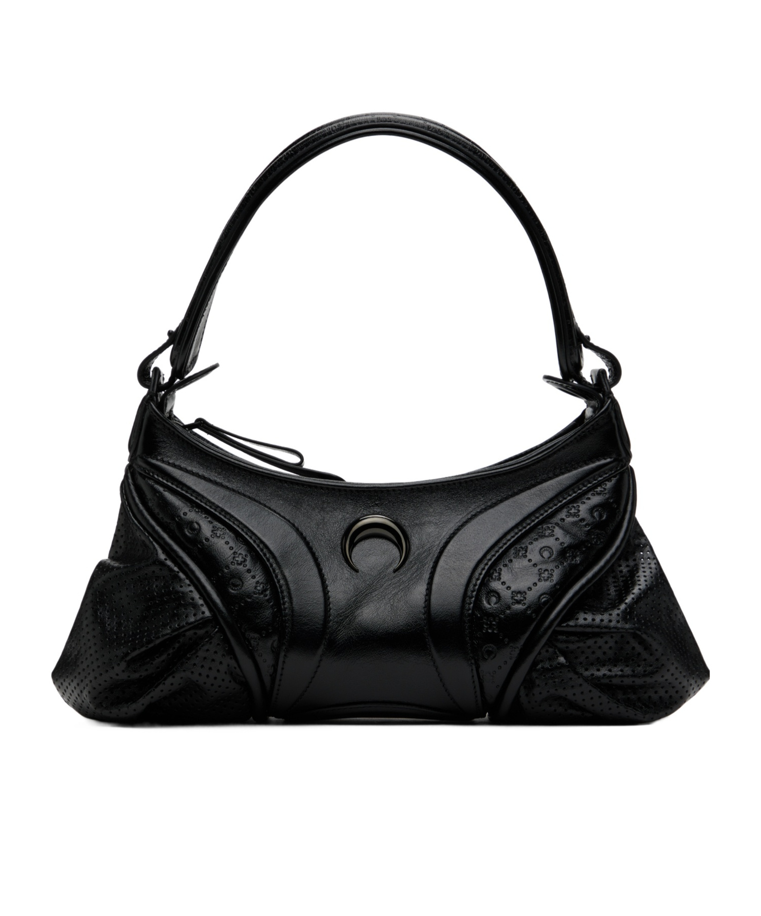 Marine Serre Embossed Futura Shoulder Bag