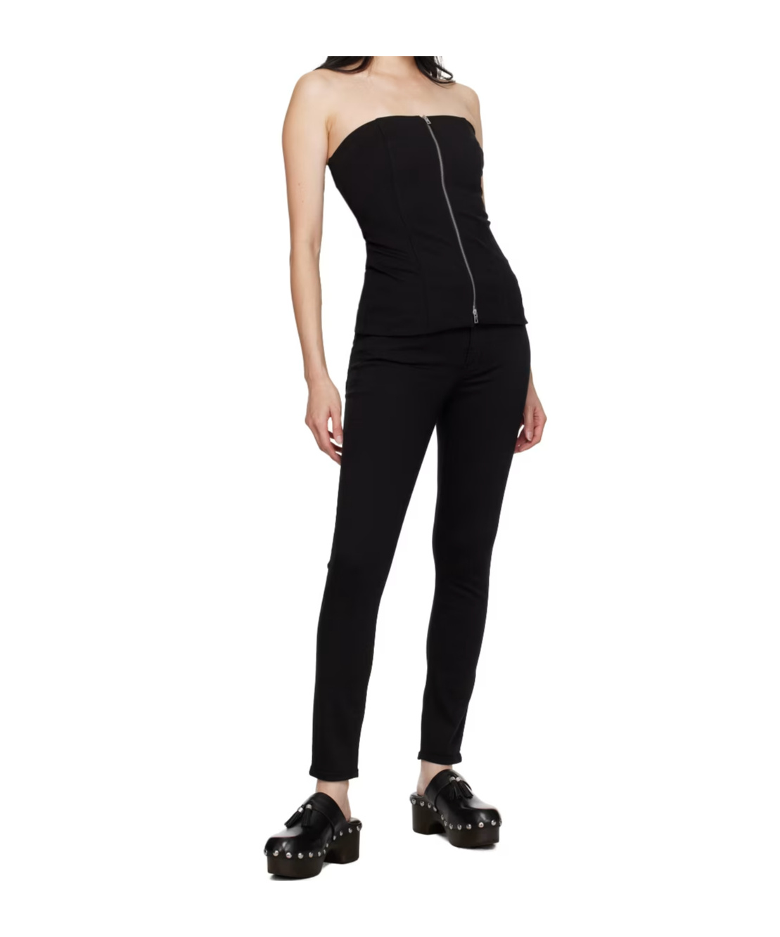 Shop Rag & Bone Front Zipper Vest In Black