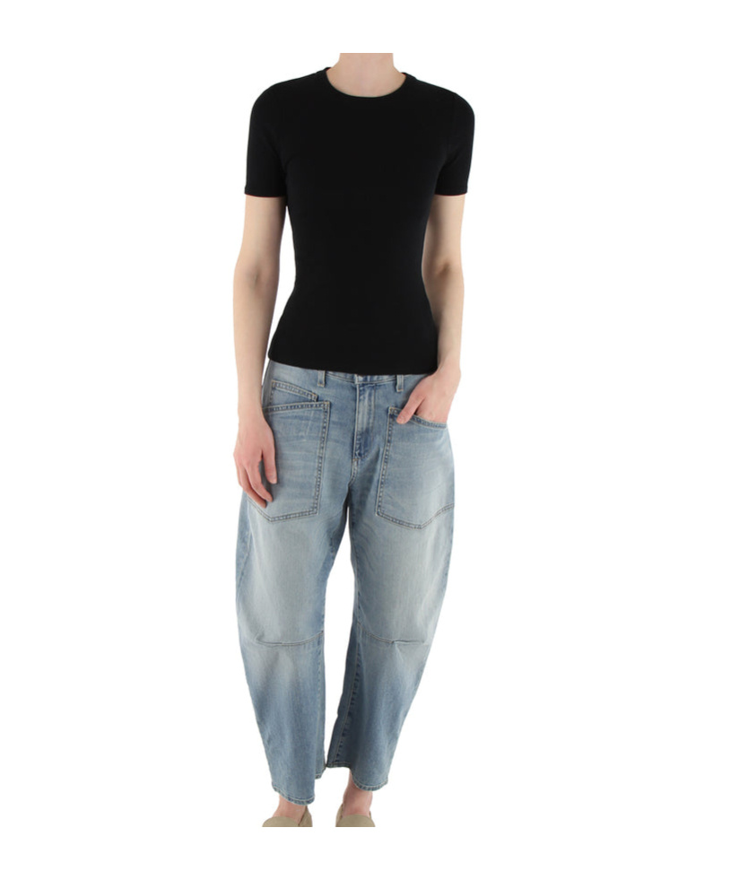 Nili Lotan Short-sleeved T-shirt In Black