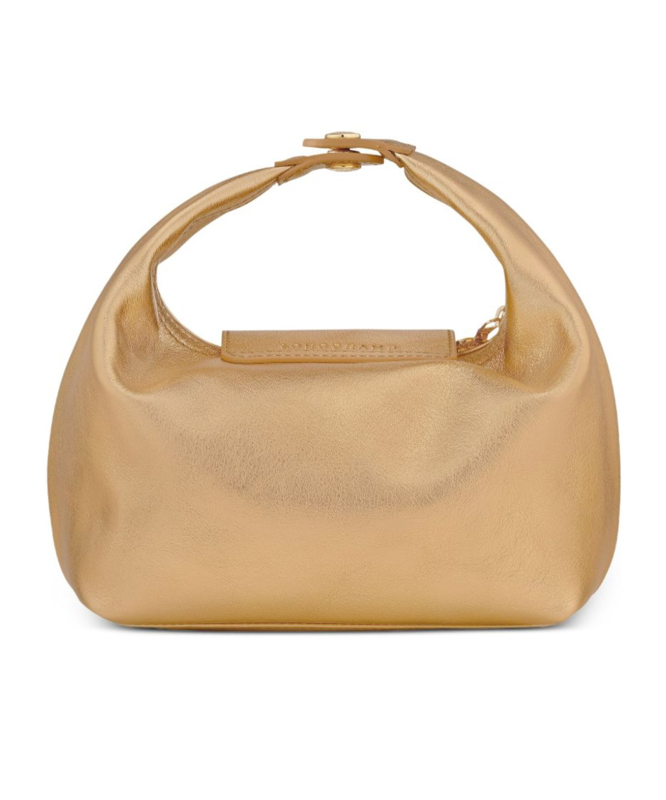 Longchamp Mini Bags With Top Handle And Gold Finish In Gold