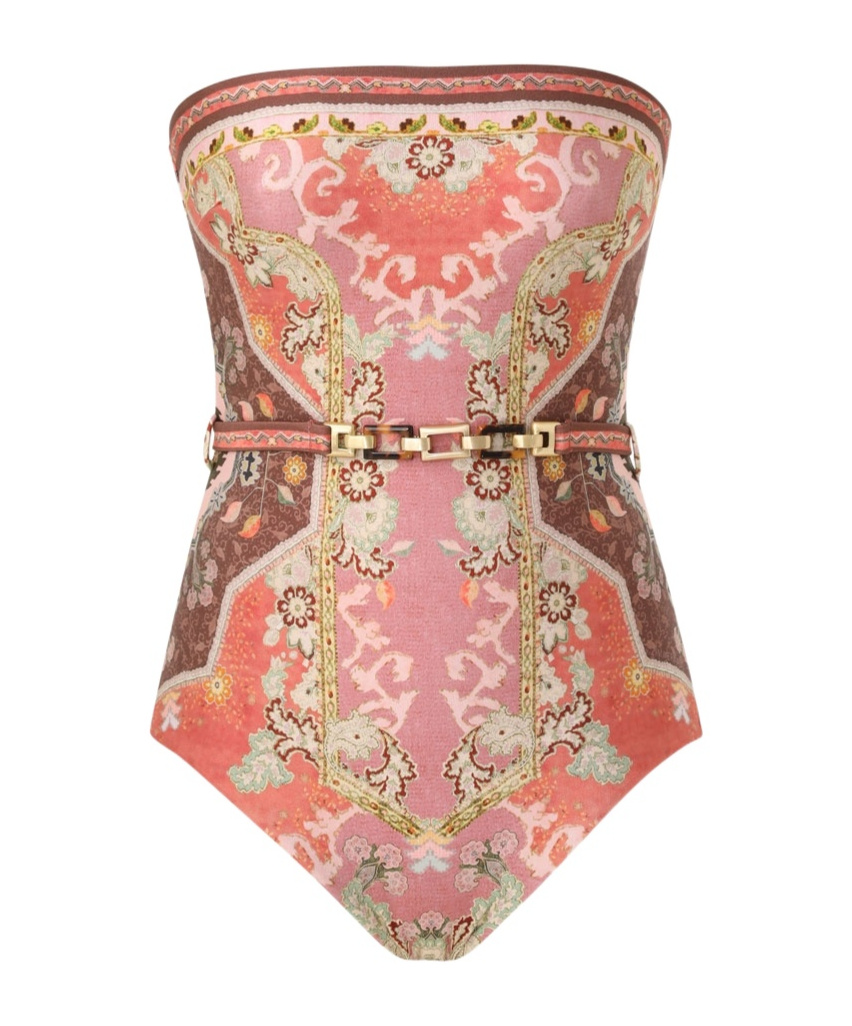 Zimmermann Belted Corset In Nude