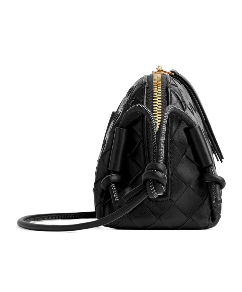 Shop Bottega Veneta Concert Pouch In Black