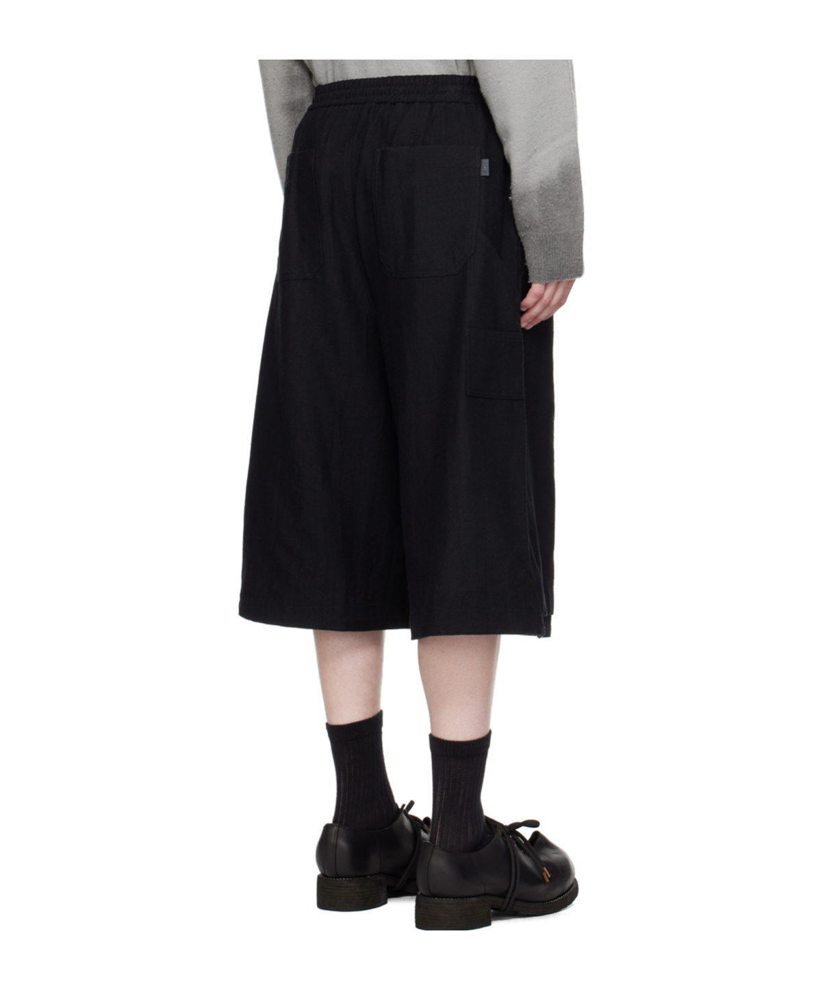 Juunj Black Drawstring Shorts In Black