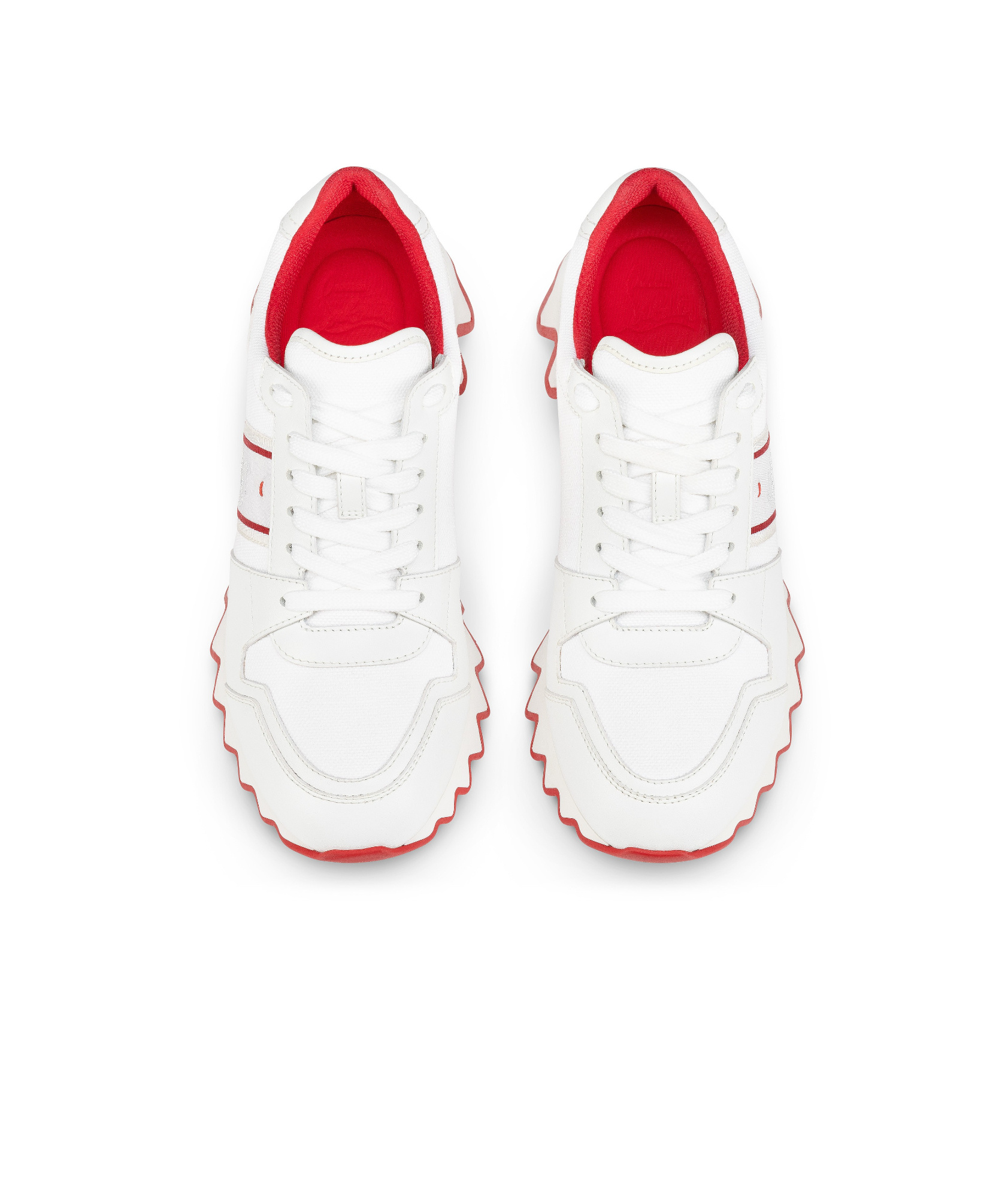 Christian Louboutin Nastroshark Donna White Sneakers In White