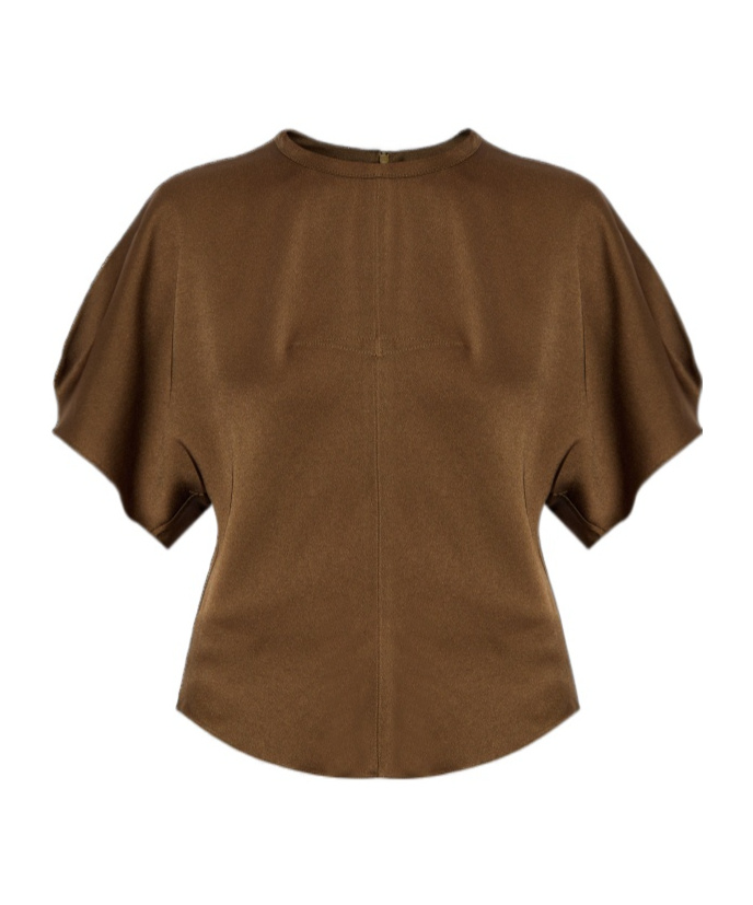 Isabel Marant Karlit Short-sleeved Top In Brown