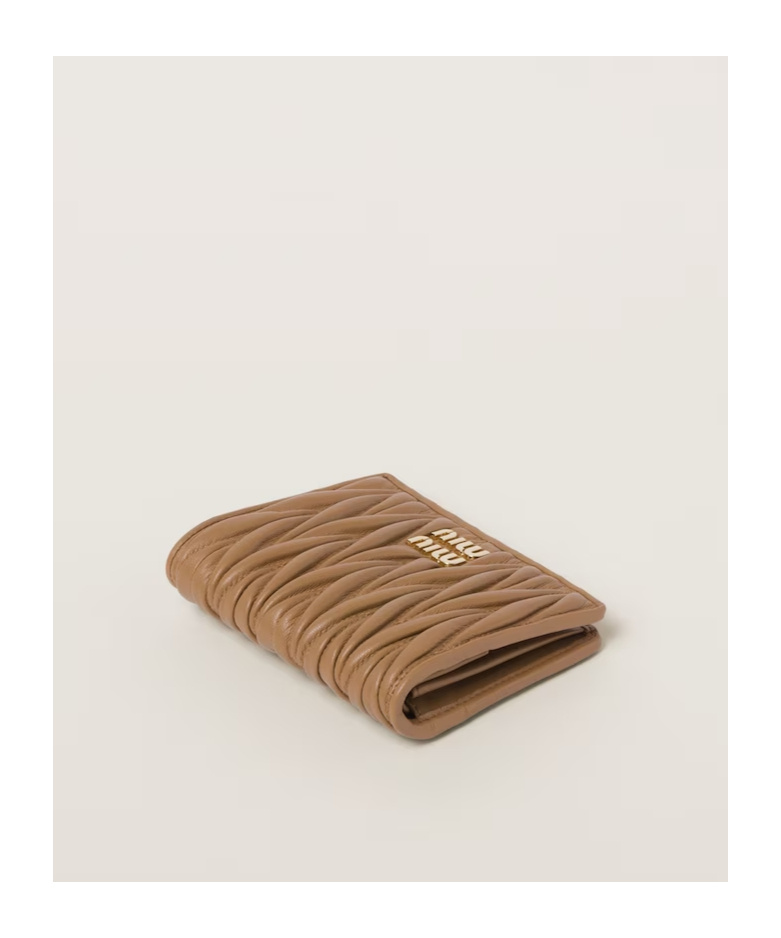 Miu Miu Small Matelassé Nappa Leather Wallet