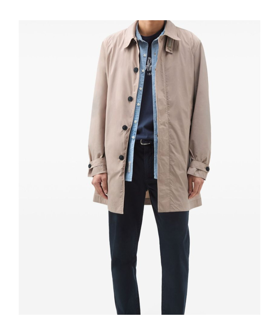 Woolrich Beige Giacca City Carcoat