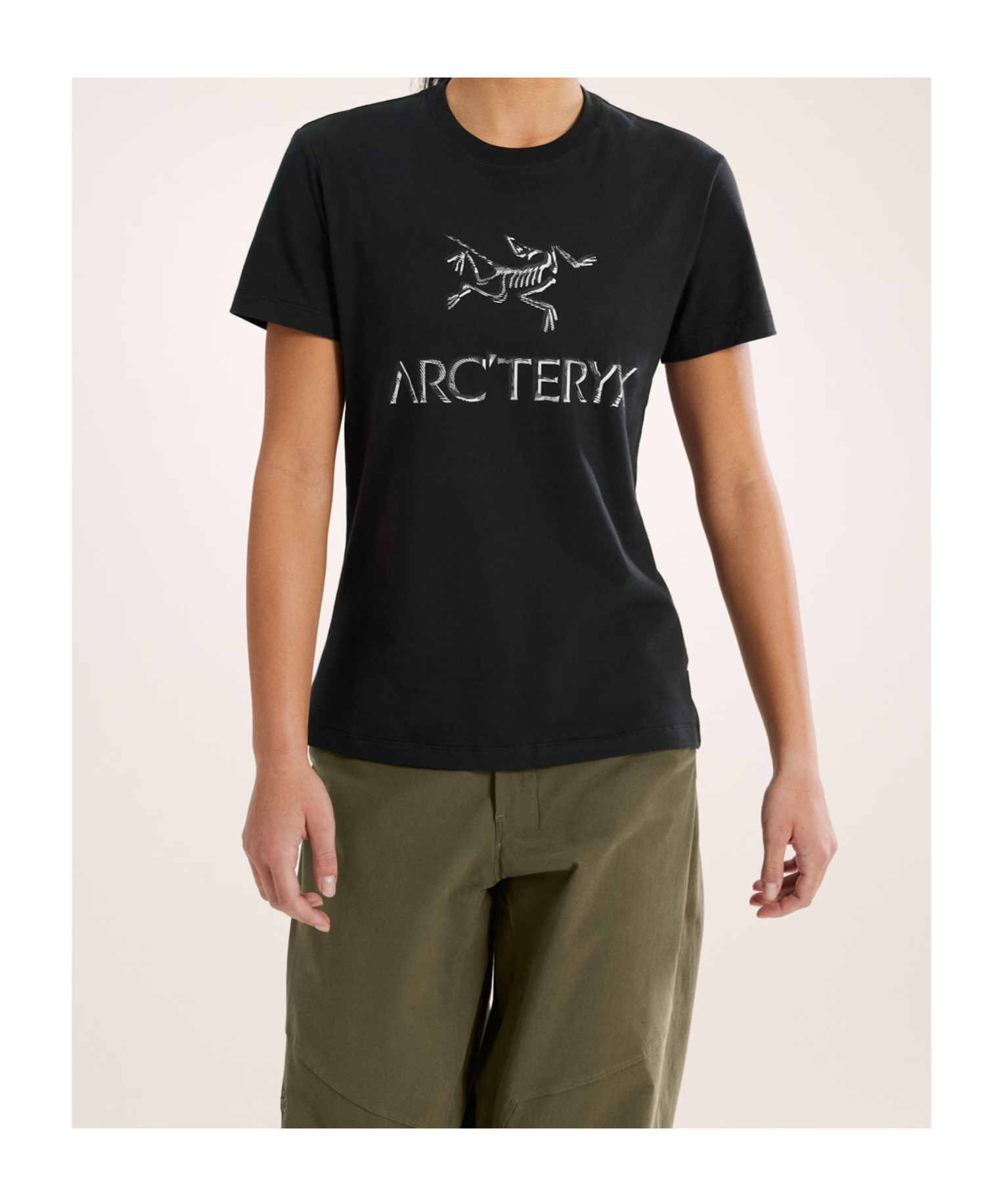 Arc'teryx Arc'word Cotton T-shirt Women's In Black