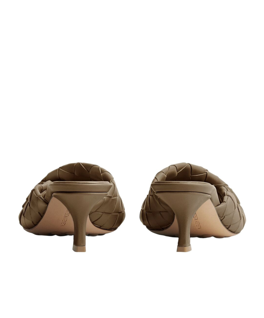 Bottega Veneta Round-headed High-heeled Sandals In Green