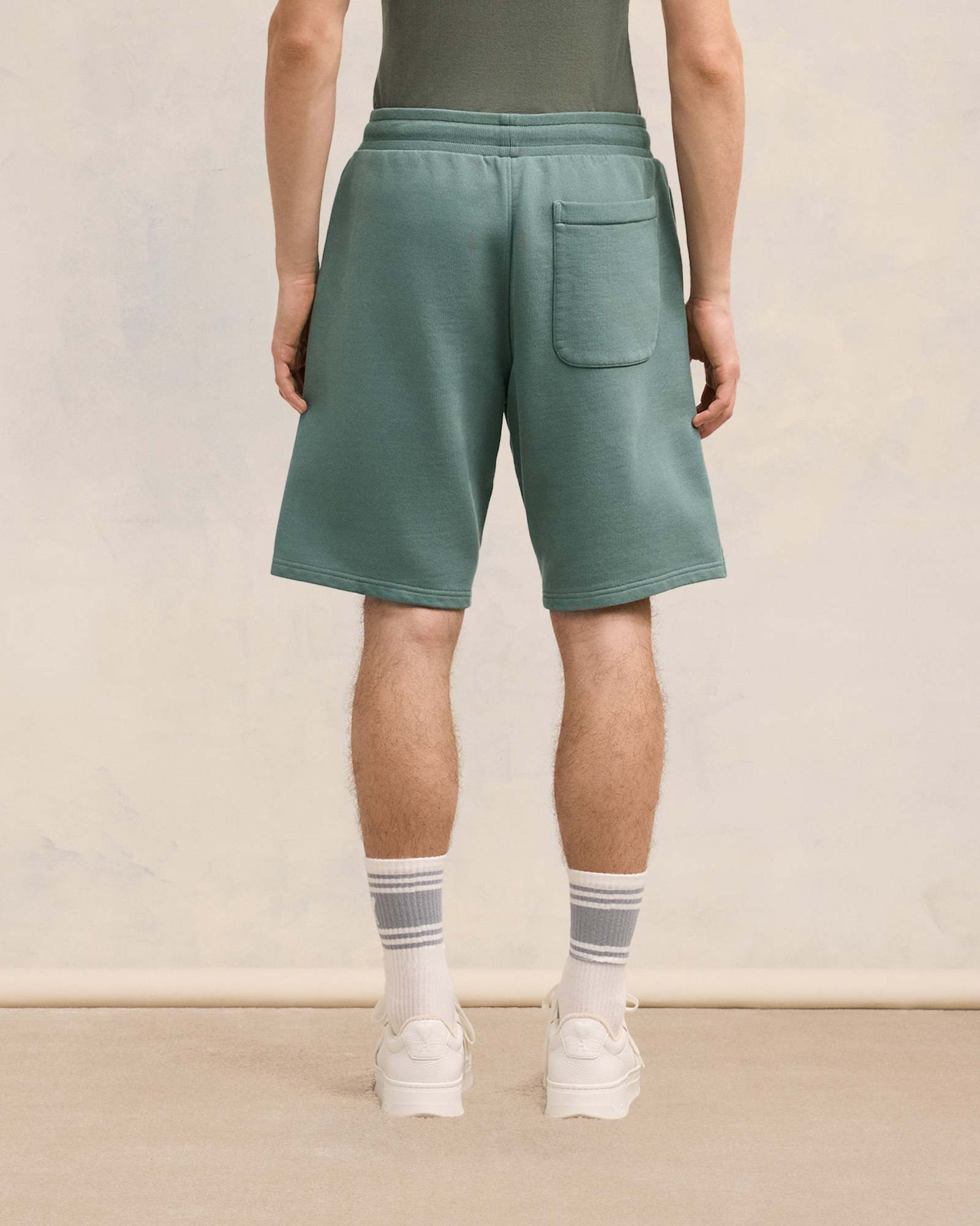 Ami Alexandre Mattiussi Drawstring Shorts In Green