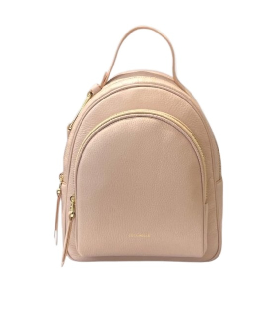 Shop Coccinelle Medium Malory Backpack In Nude