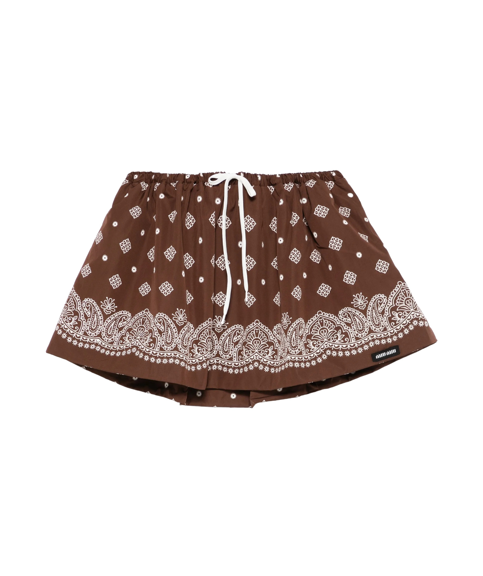 Miu Miu Mini Skirt In Brown