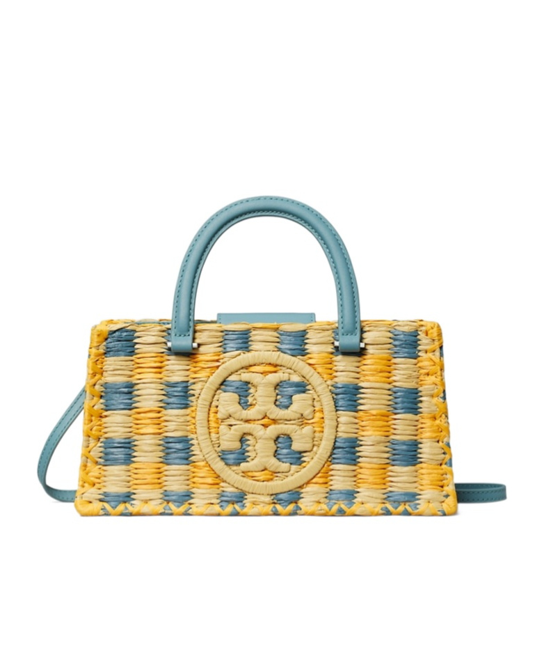 Tory Burch Ella Hand-crocheted East-west Tote In Dark Turquoise