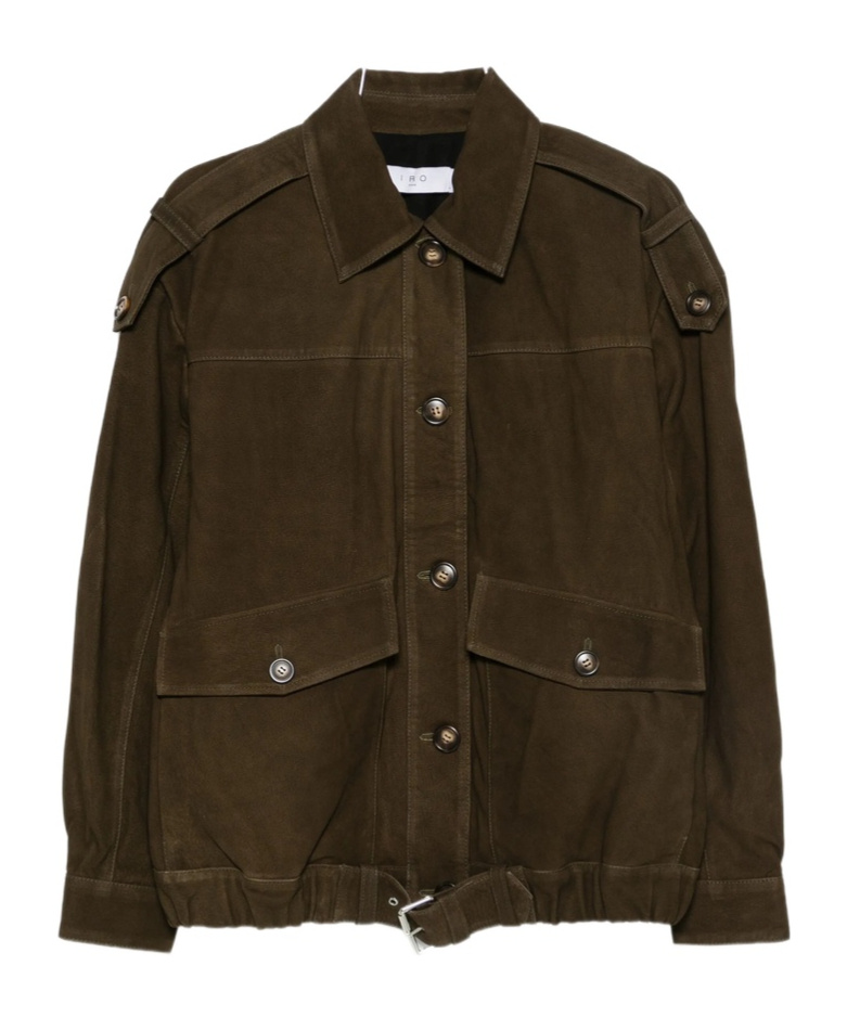 Iro Long-sleeved Casual Jacket In Green